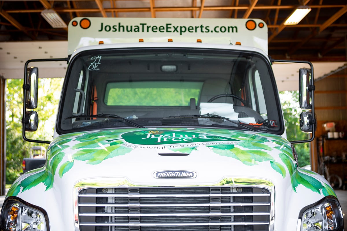 joshua tree truck wrapped in vinyl with logo